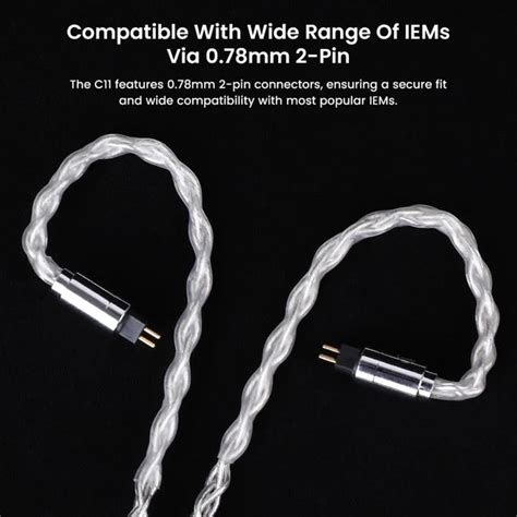 AUDIOCULAR C11 8-Core 4N OCC Modular Cable For IEMs