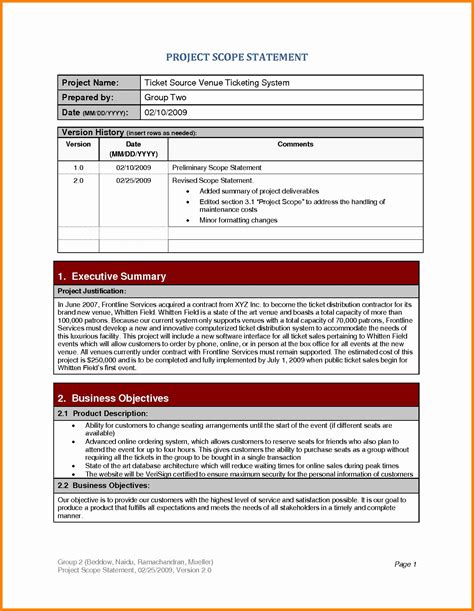 Project Scope Statement 的图像结果