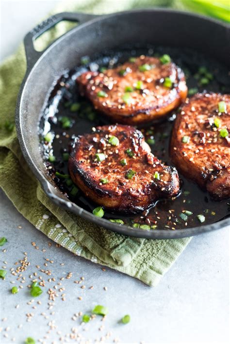 Soy and Honey Glazed Pork Chops - Honest Cooking Magazine