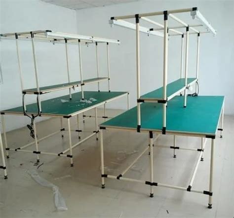 Office Workstation Furniture - Aluminium 8 Seater Pipe & Joint Double ...