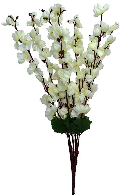 Buy Well Art Gallery Artificial Cherry Blossom Fake Flower Bunch for ...