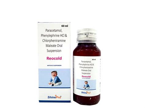 Phenylephrine CPM Paracetamol Suspension Shinepro Lifesciences Pvt. L