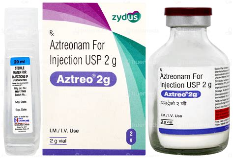 Aztreo 2000 Mg Injection 1 - Uses, Side Effects, Dosage, Price | Truemeds
