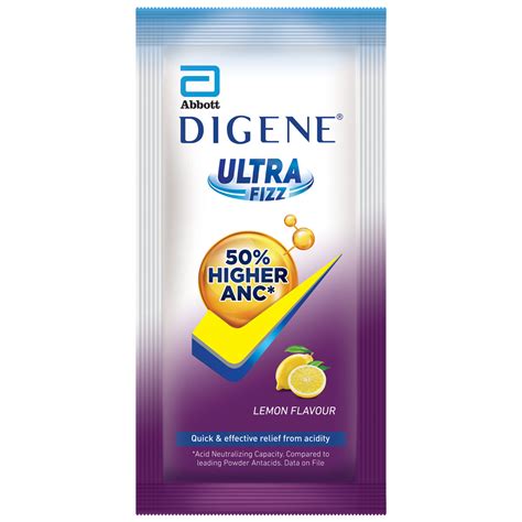 Buy Digene Ultra Fizz Lemon Flavour Powder 6.25 gm | 19 Minutes ...