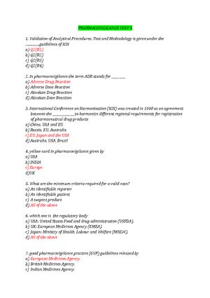 UNIT-3 Pharmacovigilance(BP805T) 8TH SEM - PHARMACOVIGILANCE UNIT- What ...