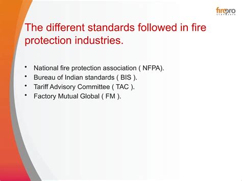 Fire Protection Standards for reference.pptx
