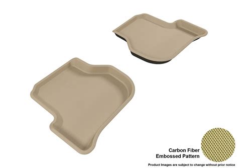 3D MAXpider L1VW00821502 Floor Mat Set; Tan; Carbon Fiber Texture ...