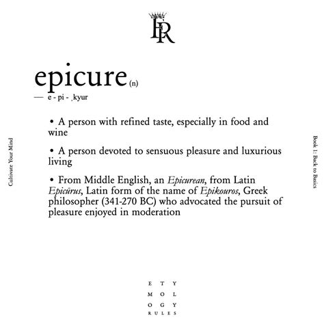 Epicure | Epicure, Wine recipes, Words matter
