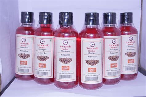 Buy SWADESHI HERBAL KHADI SATRITHA SHAMPOO 210 ML. (PACK OF 6) Online ...