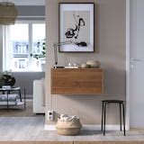 EKET cabinet with 2 drawers, brown/walnut effect, 70x35x35 cm (271 ...