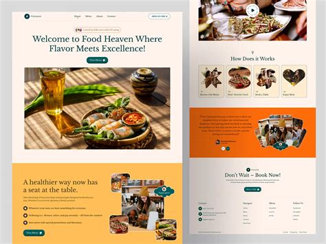 Restaurant Website Design 的图像结果