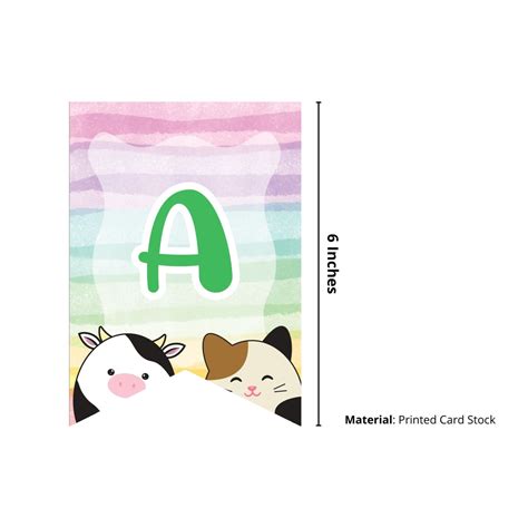 Squishmallows Theme Happy Birthday Banner (6 Inches/250 GSM Cardstock ...