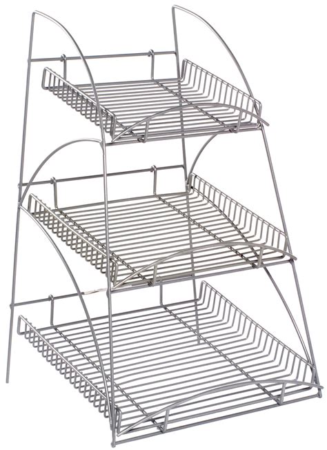 Retail Display Racks | Silver Wire Shelving | Retail display, Metal ...