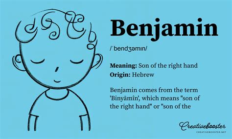 Benjamin - Baby Name Meaning, Origin and Popularity – CreativeBooster