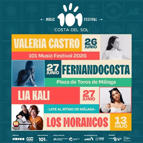 101 Music Festival 2026: primeras fechas y artistas