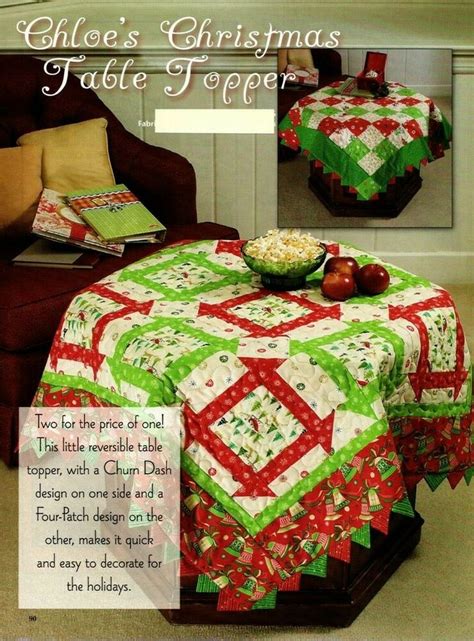 Christmas Table Topper Quilt Pattern 的图像结果