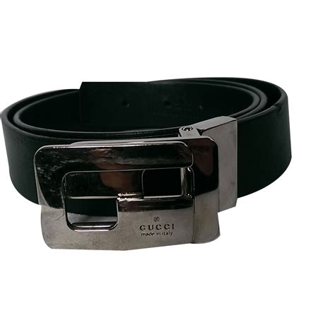 Matte Black Mens Gucci Belt | Paul Smith