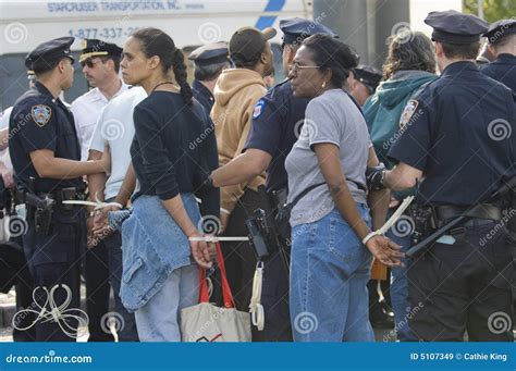 Women arrested editorial stock image. Image of york, protest - 5107349