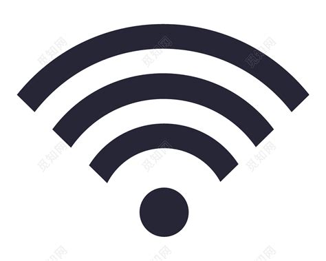无线WIFI符号图标矢量素材免费下载 - 觅知网