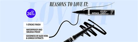 Buy Blue Heaven Matte Intense Black Kajal + Eyeliner Dual Work | Kajal ...