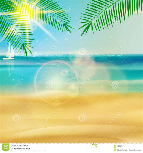 热带海滩模板。 向量例证. 插画 包括有 蓝色, 国家（地区）, 绿色, 平安, 天堂, 方向, 沙子, 聚会所 - 40361411
