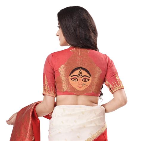 Buy dB DESH BIDESH Women`s Art Silk With Maa Durga Woven Design Half ...