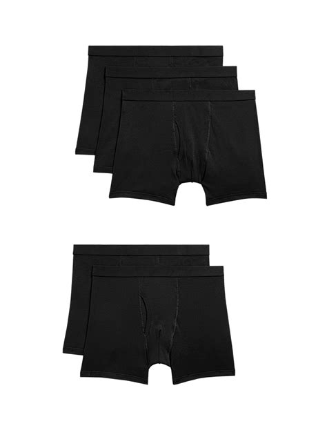 Buy 5 Pack Pure Cotton Cool & Fresh™ Trunks at Marks & Spencer