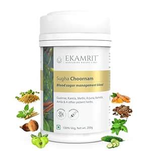 Buy Ekamrit Sugha Choornam - Ayurvedic Diabetes Care Powder (200g ...