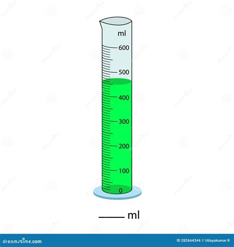 Measuring Cylinder. Vector Illustration. Cylinder Graduated Tube Vector Glass Chemistry ...