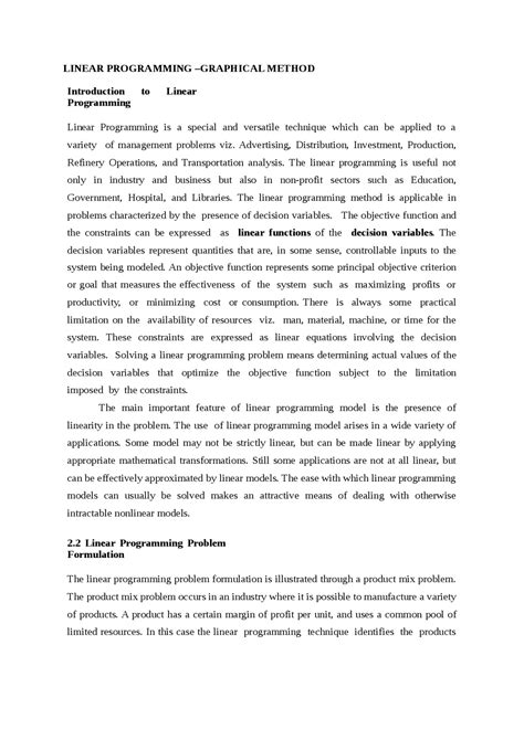 Linear Programming Operations Management 的图像结果