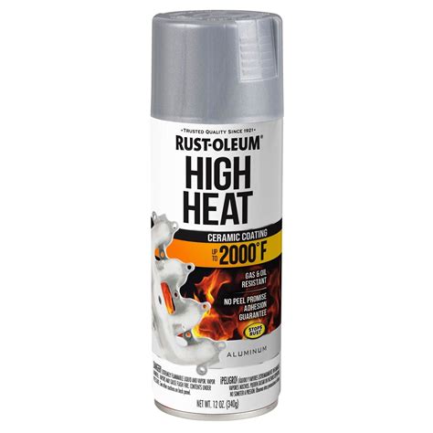 Rust-Oleum Flat Aluminum 2000 Degree High Heat Spray Paint 12oz