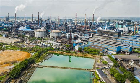工厂正午广西柳州柳钢铁厂航拍摄影图配图高清摄影大图-千库网