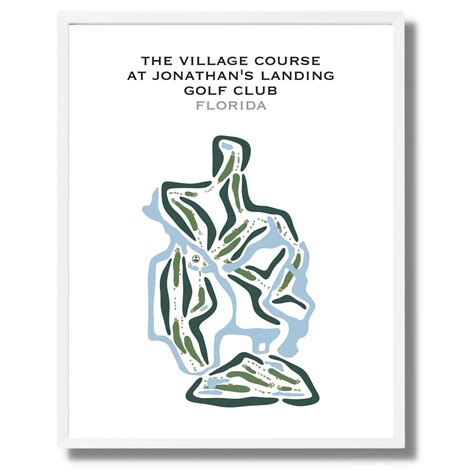 Buy the best printed golf course The Village Course at Jonathan's ...