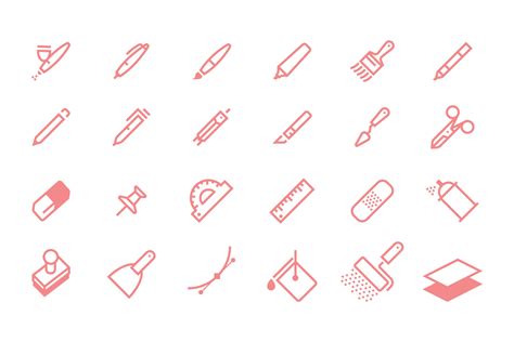 Drawing Tools Icons素材之家精选sketch素材_素材之家