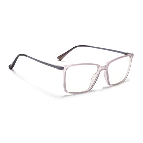 Eyejack Domino Purple Square Eyeglasses for Men & Women (TR1007FCL1707 ...