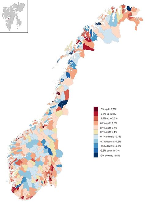 Population changes in Norwegian muncipalities Municipality, Vivid, Change, Maps, Power, Pictures ...