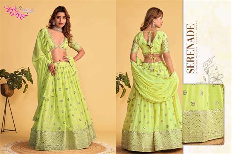 ZEEL CLOTHING ANTIQUE AURA SILK DESIGNER LEHENGA CHOLI COLLECTION AT ...