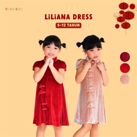 Jual FLING KIDS - Liliana Dress Imlek Party Anak FN-C0004 | Girls Party ...