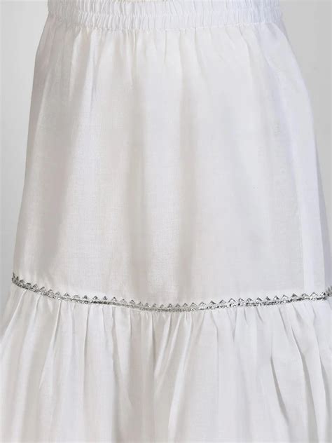 Buy Kids Yellow Printed Cotton Straight Kurta With Skirt & Dupatta ...