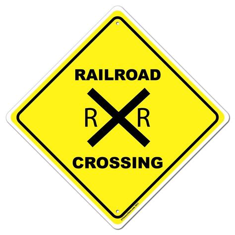 Railroad Crossing Aluminum Sign or Sticker | VictoryStore ...