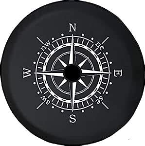 Pike Outdoors JL Series Spare Tire Cover Backup Camera Hole Compass Sun ...