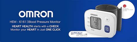 Omron HEM 6161 Fully Automatic Wrist Blood Pressure Monitor with ...