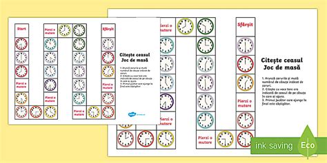 Citirea ceasului - Joc de masă