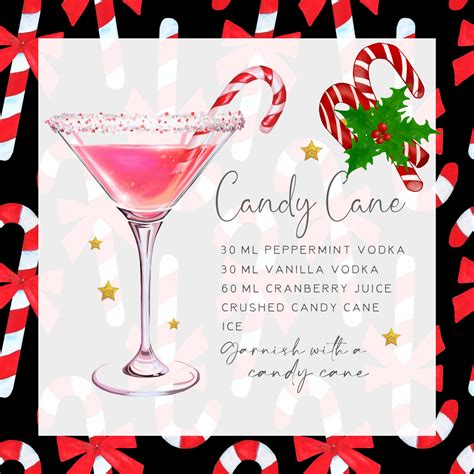Candy Cane Holiday Cocktail Recipe Free Stock Photo - Public Domain ...