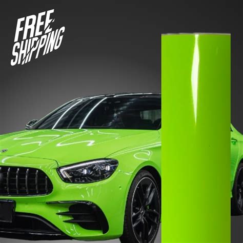 Super Gloss Acid Green Car Wrap – RAXTiFY