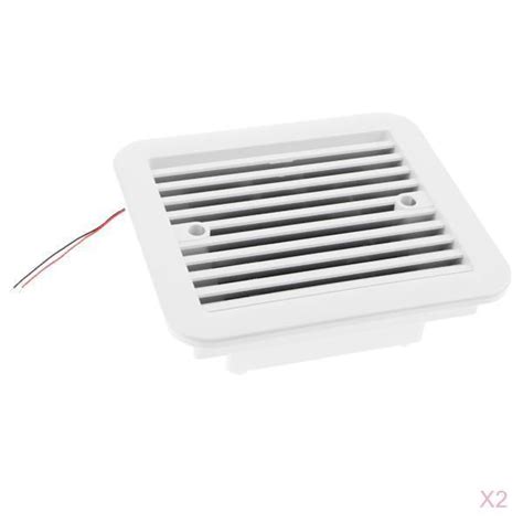 Buy 2 RV Fan 12V Vent White for Camper Trailer Motorhome Online at ...