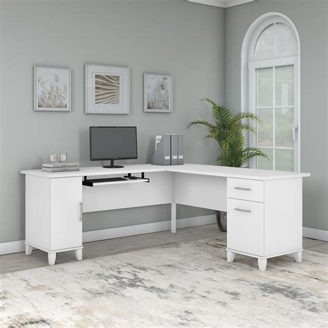 The Tristan Natural Black Compact L Shaped Office Desk at Jane Mcgary blog