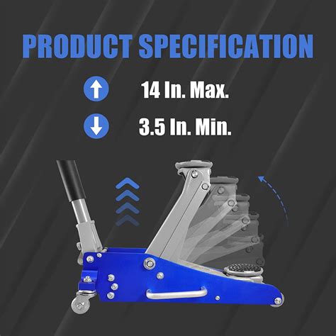 BIG RED Torin Hydraulic Low Profile Aluminum Racing Floor Jack, 1.5 Ton ...