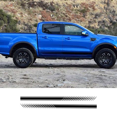 Buy Pickup Door Side Stripes Stickers, For Ford Ranger F150, For ...