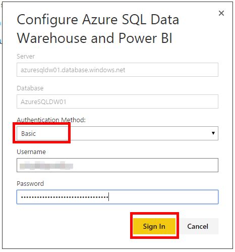 Image result for Connect Power Bi to SQL Data Warehouse